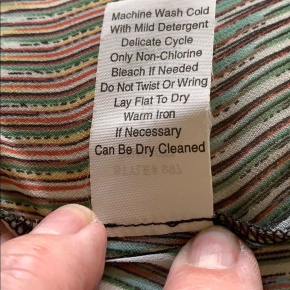 CAbi green and brown blouse - Picture 6 of 8